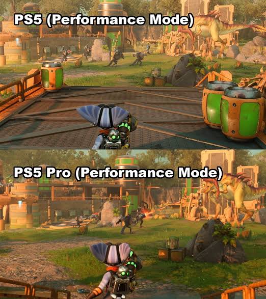 تفاوت گرافیکی ps5 pro با ps5 slim