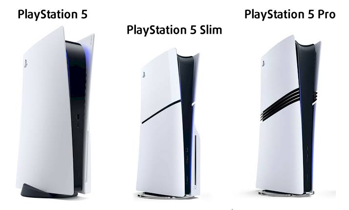 تفاوت طراحی و اندازه ps5 pro با ps5 slim