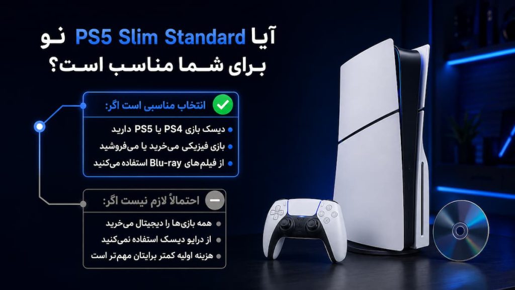 ps5 slim standard برای چه کسانی مناسب است