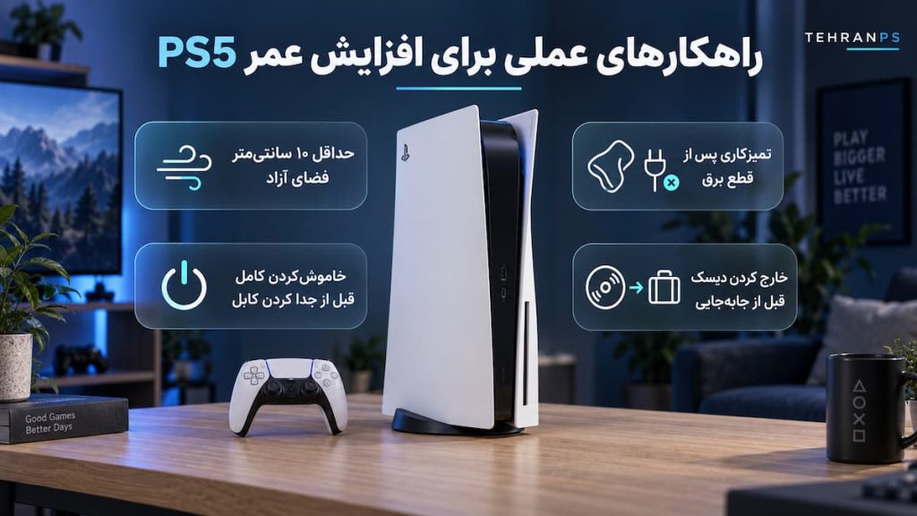 راهکارهای افزایش عمر PS5